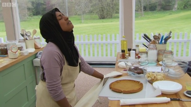 Nadiya Hussain on The Great British Bake Off