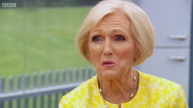 Mary Berry on The Great British Bake Off