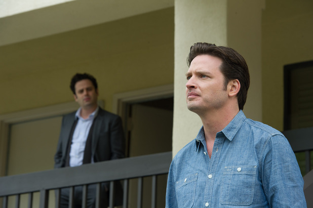 Aden Young (front) and Luke Kirby (background) in Rectify (season 3, episode 6)