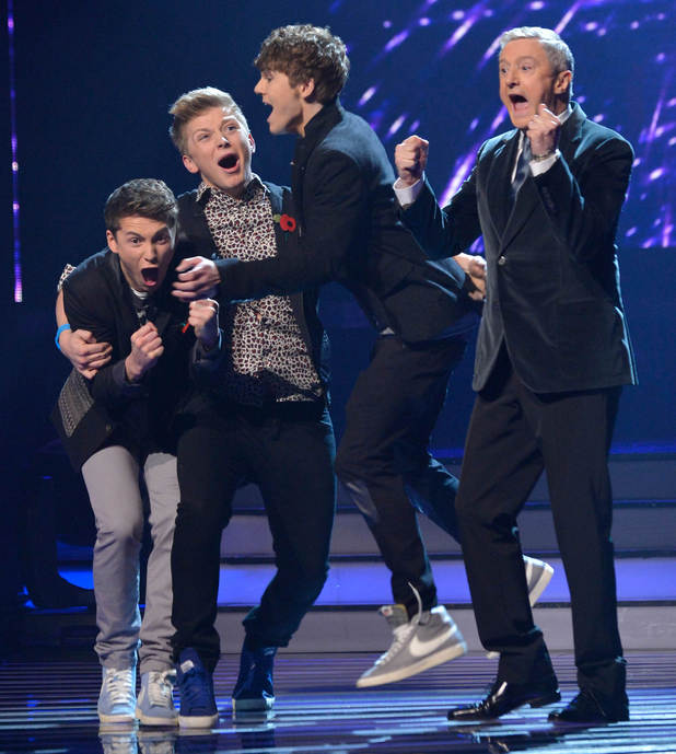 District 3 and Louis Walsh - The X Factor 2012 Results Show 5 - Digital Spy