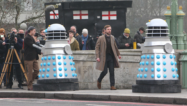 Daleks on set for 'An Adventure in Space and Time' - Doctor Who: Daleks ...