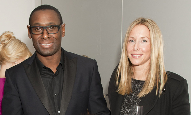 David Harewood and Kirsty Handy attend English National Ballet's Christmas party at St Martin's Lane Hotel - London