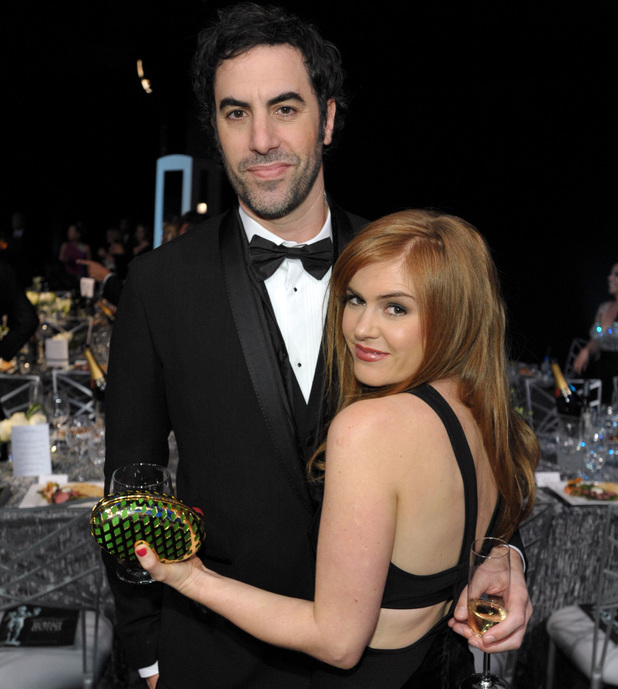 Sacha Baron Cohen and Isla Fisher at the 19th Annual Screen Actors Guild Awards in LA, January 2013