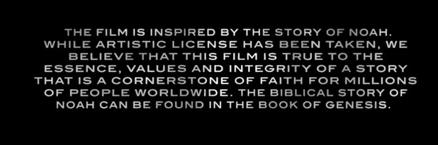 cerita alkitab kejadian Kelompok Kristen Amerika Tolak Akui NOAH Sebagai Film 