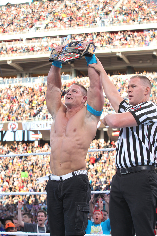 John Cena wins the US Championship - WrestleMania 31 - Digital Spy